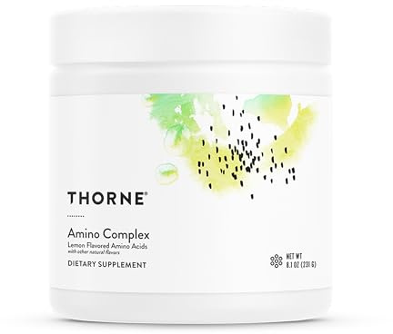 THORNE - Amino Complex - Clinically-Validated EAA and BCAA Powder for Pre or Post-Workout - Promotes Lean Muscle Mass & Exercise Recovery* - NSF Certified for Sport - 30 Servings - 8.1 Oz - Lemon