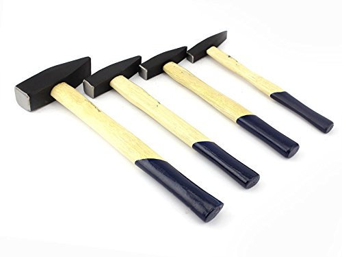 Schlosserhammer Satz 4-tlg,Hammer Set 200 + 500 + 1000 + 1500g, Holzstiel