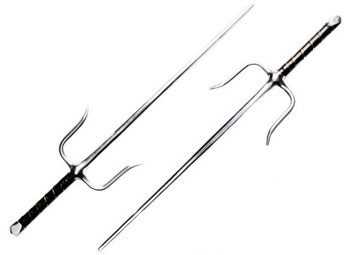 DEPICE Sai-Gabeln Octagon (Paar) verchromt achteckiges Profil, 54,5 cm