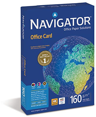 NAVIGATOR - Papel 160gr, Color blanco, 250 hojas, A4