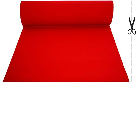 ROTOLO PASSATOIA MT.10X1 ROSSO TAPPETO RED CARPET PER NATALE CINEMA FESTA