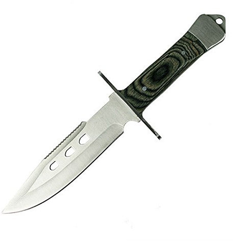 G8DS® Jagdmesser Outdoormesser Pakkawood Hunter 10,5 inkl. Etui und Gürtelhalter