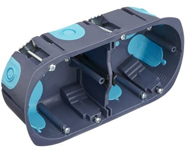 Boite de derivation electrique - boite derivation - Boite de derivation etanche exterieur - Boite Pour Appareillage 2 Postes Multimatériaux Stop Air Diamètre 67mm Profondeur 40mm Entraxe 71mm