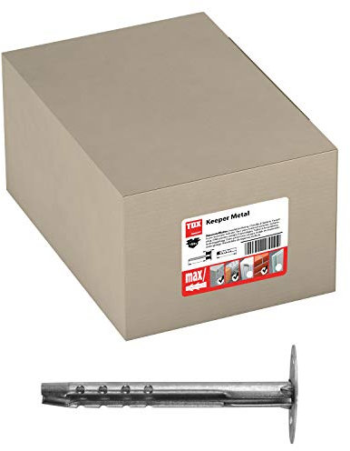 TOX Taco de aislamiento metálico Keeper Metal 8 x 90 mm, 100 piezas, 027100211