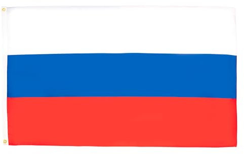 AZ FLAG - Drapeau Russie - 150x90 cm - Polyester léger - Drapeau Russe Avec Oeillets Métalliques Intégrés - 80g