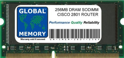 Cisco 256 MB DRAM SODIMM RAM 2801 Router P/N MEM2801–256D