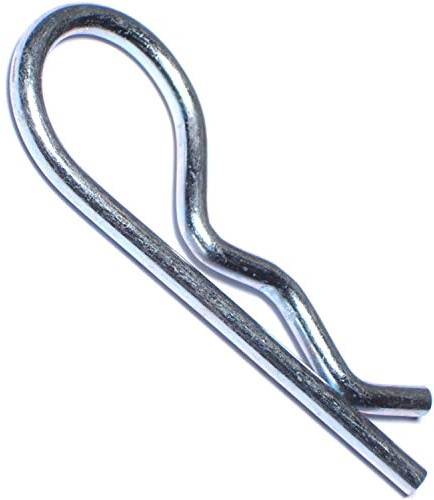 Hard-to-Find Fastener Hitch Pin Clips, Zinc-Plated Alloy Steel, Durable Metal Safety Pin Clips for Heavy Duty Trailer Hauling, Farm & Industrial Use, 5/32 x 2-15/16, Pack of 50