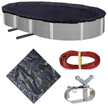 Blue Wave Copertura Invernale per Piscina Ovale Fuori Terra Defender 8 Anno