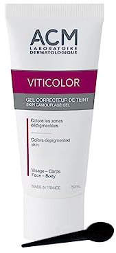 VITICOLOR SKIN CAMOUFLAGE GEL. Long lasting natural colouration for Vitiligo Skin. 50ml by Oxyvita Ltd