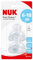 NUK First Choice+ Silicone Replacement Teats , 6-18 Months with Medium Feed Hole , 2 Count