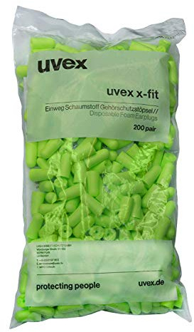 uvex Gehörschutzstöpsel x-fit Lime Nachfüllbeutel mit 200 Paar