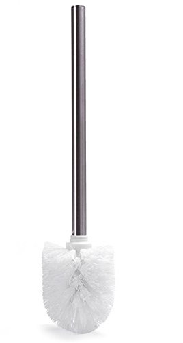MSV 141191 Brosse de WC Manche Acier Inoxydable Blanc 30 x 20 x 15 cm