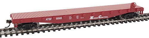 Walthers Spur H0 Flatcar Wagon Plat Santa Fe