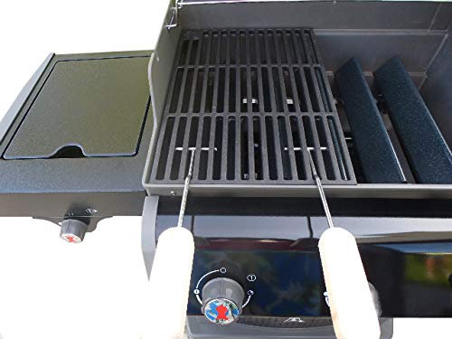Grillclub Gusseisen Grillrost (4,2 kg !) für Weber Spirit E 310 320 330 + 2 Griffe/bis Modell 2024