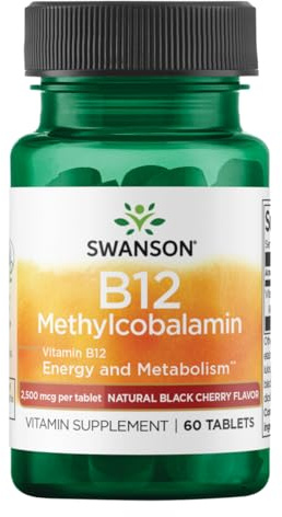 Swanson Methylcobalamin High Absorption Vitamin B-12 2.5 Milligrams 60 Tabs