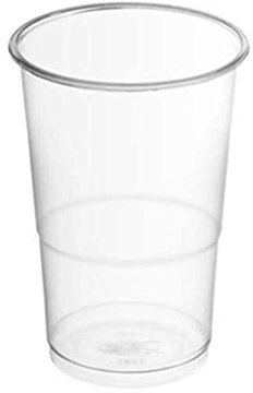 Nupik – 100 bicchieri da birra trasparenti da 33 cl