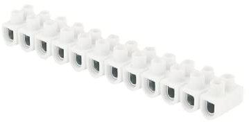 Blocs de jonction életriques | Barrières de connexion électrique du terminal | Connecteur rapide borne de serrage pour câble électrique | Barette 6mm ² | Blanc Vrac | 704110 Debflex