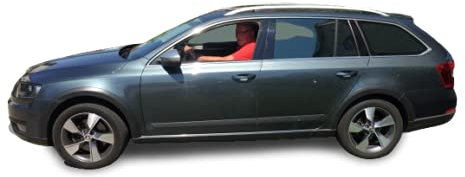 Solarplexius Auto-Sonnenschutz Scheiben-Tönung passgenau für Skoda Octavia III Typ 5E Kombi Bj. 13-20 Keine Folie Komplettsatz