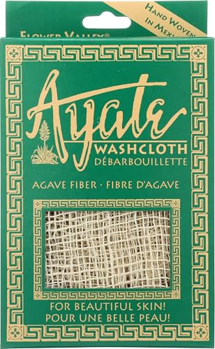 Ayate Washcloth, Face & Body Exfoliating Wash Cloth for Shower, Body Loofah Alternative, Scrub Towel, Resists Mold, Made from Agave Fiber
