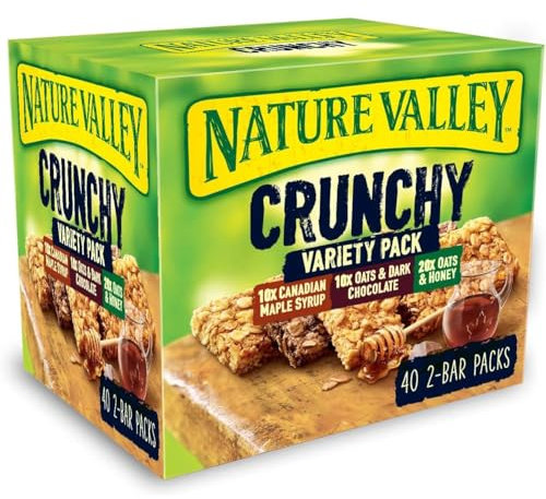 Nature Valley Crunchy Granola Bars Variety, Pack of 40 Bars