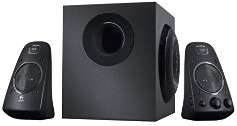 Logitech Z623 2.1 Speaker System, 2 Satellite Speakers, 7 Bass Reflex Subwoofer, Integrated Controls with 3.5mm Auxiliary RCA inputs and Headphone Output (Renewed)