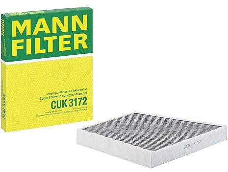 MANN-FILTER CUK 3172 Innenraumfilter/Kabinenluftfilter - Pollenfilter mit Aktivkohle - für Pkw + Transporter