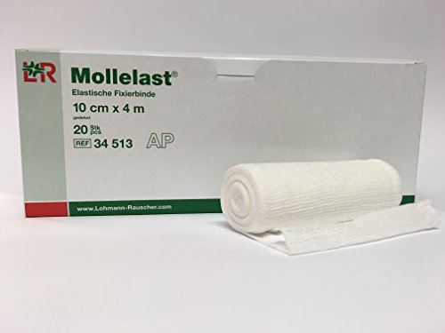 Lohmann & Rauscher Mollelast - Benda di fissaggio 10 cm x 4 m, 20 pezzi