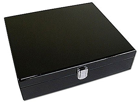 Edle Uhrenbox für 10 Uhren Massivholz in Klavierlack hochglänzend