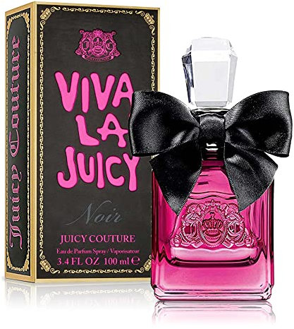 Juicy Couture, Viva La Juicy, Noir Couture, Eau de Parfum pour Femme, Senteur Florale Fruitée et Gourmande, Spray Vaporisateur, Fragrance Sensuelle, Parfum Longue Tenue