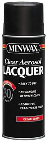 Minwax 15200 Gloss Brushing Lacquer Spray, Clear, 12.25-Ounce