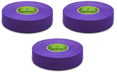Renfrew PRO Cloth Hockey Stick, Blade Tape - 24MM x 25M (Purple - 3 Roll Pack)