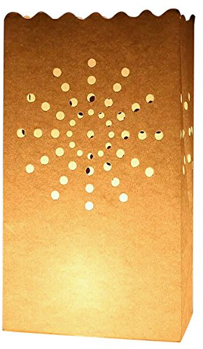 60pz Carta Artigianale Borse Sacchetti per Candele Diffusione Luce Porta candela Lanterna