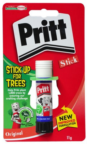 Pritt Glue Stick, 11 g - White, Pack of 12