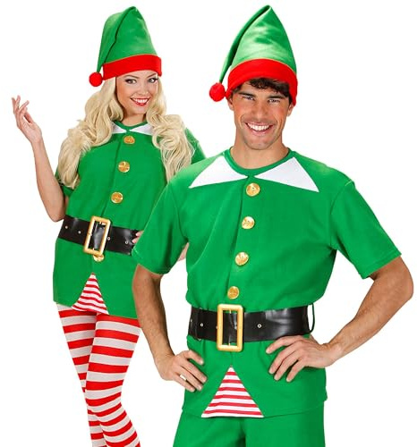 W WIDMANN MILANO Party Fashion - Costume d'elfe, assistant du Père Noël, elfe de Noël, costume de carnaval