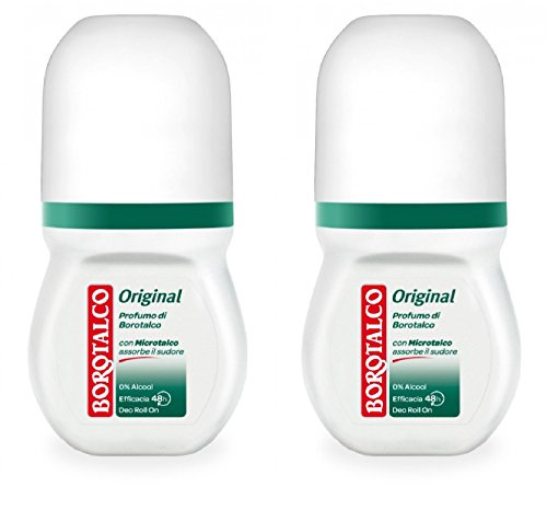 2x BOROTALCO ROBERTS deo roll-on Original 50ml ohne Alkohol deoroller aus italie