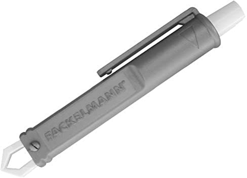 Fackelmann Zeckenzange CAT&DOG, Zeckenhaken für Tiere, Zeckenkarte aus Kunststoff (Farbe: Weiß/Grau), Menge: 1 Stück