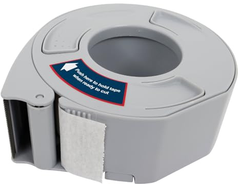 HOME IT Work® Malerkrepp Abroller 48 mm – mit 1 Rolle 50 m, geeignet für Kreppbänder 44–48 mm, präzises und schnelles Abkleben bei Malerarbeiten