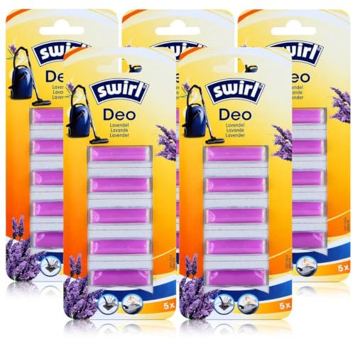 Swirl Staubsauger Deo Lavendel 5 Duftsticks - Für Staubsaugerbeutel (5er Pack)