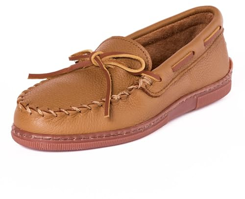 Minnetonka Men's Moosehide Classic Moccasin,Natural Moose,11 M US