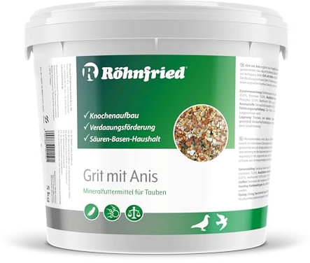 Röhnfried Grit mit Anis - optimierte Mineralien für Tauben (5 Kg)