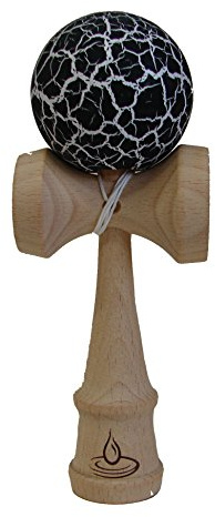 White/Black Crackle Kendama