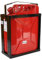 20 Liter Kanister rot mit Halterung und Sicherungsstift Stahlblechkanister Set
