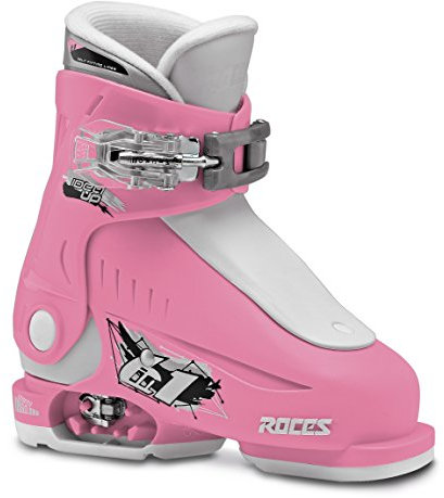 Roces Kinder Idea UP 16.0-18.5 Kinderskischuh-Verstellbar, Deep Pink-White, 25-29