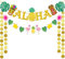 WERNNSAI Hawaii Party Deko - Hawaii Geburtstags Dekorationen Kinder Aloha Sommer Flamingo Girlande Flagge Kindergeburtstag Palmen Ananas Tropische Banner Luau Poolparty Deko Zubehör