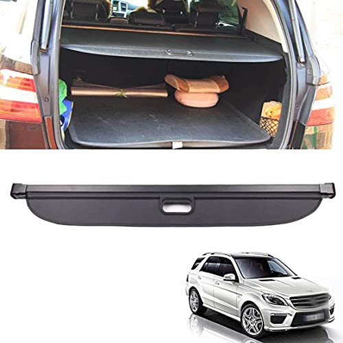 für M ercedes Benz ML W166 ML320 ML350 ML400 500 Auto Laderaumabdeckung Kofferraum Schutz Abdeckung Cargo Cover Einziehbar Rollo Kofferraum Abdeckung Ablagen Auto ZubehöR Schwarz