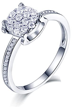 Bröllopsband ringar för kvinnor | 18K guldringar för kvinnor trendiga | bröllopsband unika | 18K vitt guld klassisk stil diamantring kvinnor, Diamanter,
