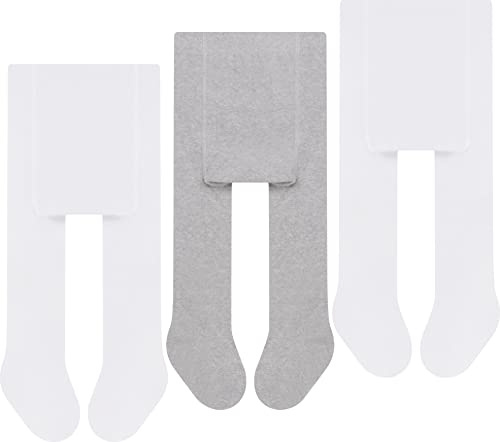 L&K-II Lot de 3 collants bébé collants pour bébés filles et garçons collants tricotés multicolores 2766
