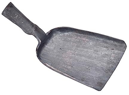 BESTonZON Pala Para Cenizas De Acero Resistente Con Diseño Para Mango Ligera y Práctica Para Estufas y Chimeneas Domésticas