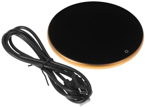 MAGICLULU USB Tassenwärmer Thermostatischer Untersetzer Für Kaffee Und Tee Mit Konstant Temperaturregelung rutschfeste Heizplatte Für Büro Und Zuhause