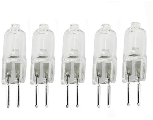 JZLBBC G5.3 12V 50W Lampadina Alogena G5.3 12V 100W Lampada Alogena GU5.3 base a doppio ago Bianco Caldo,35 W,5Pc